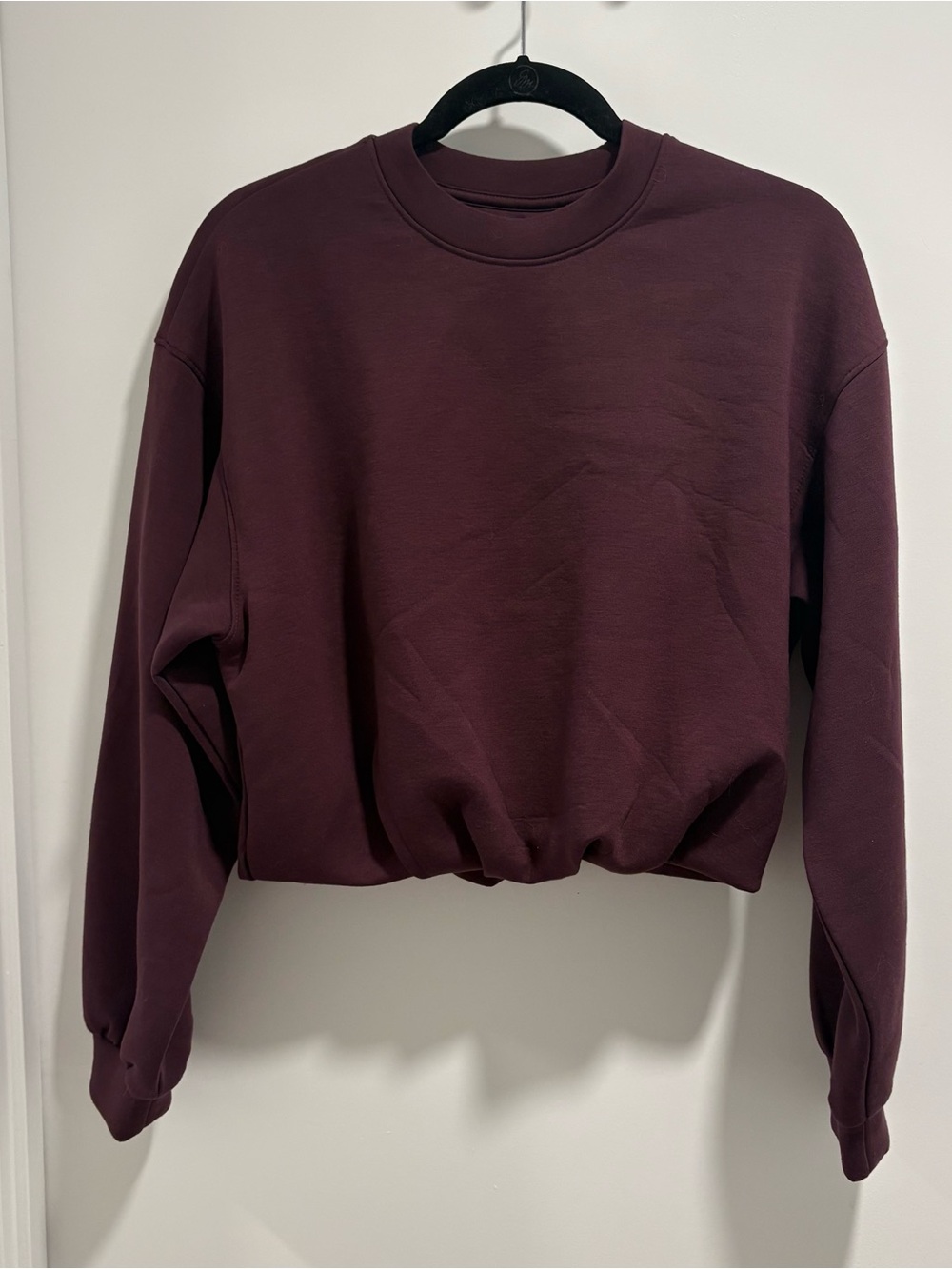Old Navy bounce fleece bubble-hem sweatshirt